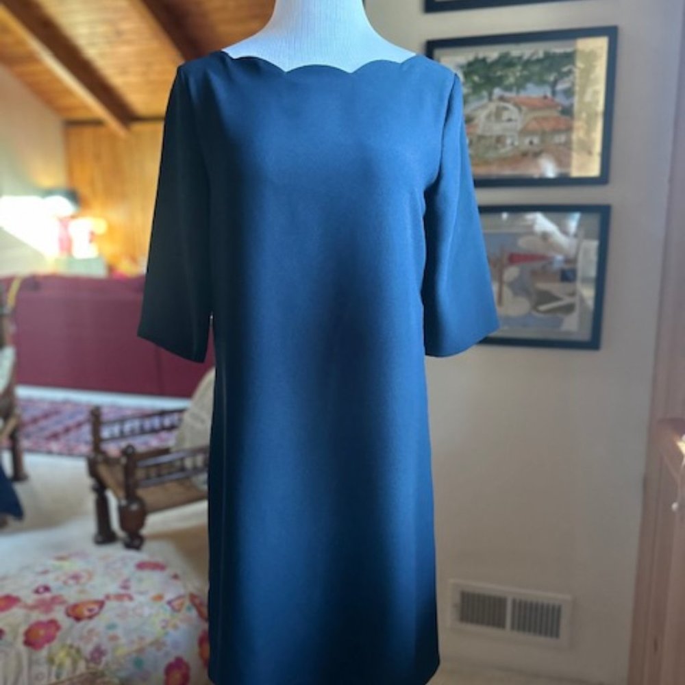 CLAUDIE PIERLOT Paris Navy Sheath Dress – FR36/US2